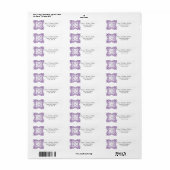 Initiaal Monogram retouradreslabels Etiket (Full Sheet)