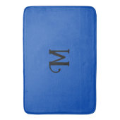 Initiaal Monogram Saffier Jewel Tone Effen kleur Badmat (Voorkant Verticaal)