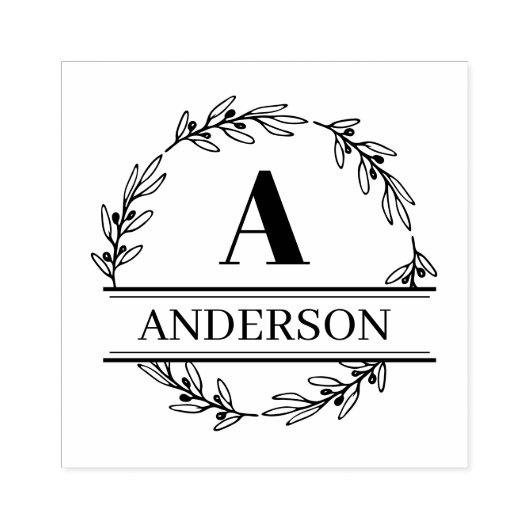 Initiaal monogram stempel van Wreater Familienaam (Afrduk)