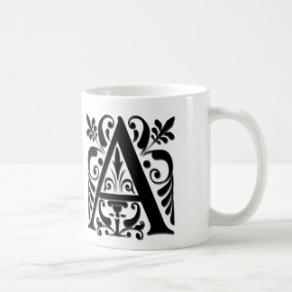 Initiaal Monogram - stijl met uitgesneden papier Koffiemok
