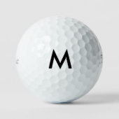 Initiaal monogram titelhouder PRO V1 Golfballen (Voorkant)