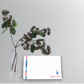 Initiaal monogram V koraal blauw verloop Opmerking Post-it® Notes