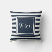 Initiaal Monogram van Koppel Kussen (Achterkant)