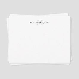 Initiaal Monogrammed Couple Personalized Notitiekaartje