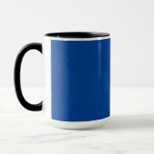 Initiaal Monogrammen Handgeschreven Naam Deep Blue Mok (Links)