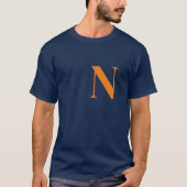 Initiaal Monogrammen Handgeschreven Naam T-shirt (Voorkant)