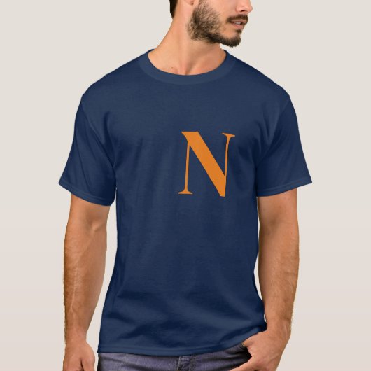 Initiaal Monogrammen Handgeschreven Naam T-shirt (Voorkant)