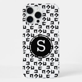 Initiaal naaiwerktuigmakerswerk iPhone 16 pro max hoesje