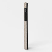 Initiaal naam beige textuurpatroon chique elegante Case-Mate iPhone case (Achterkant/links)
