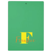 Initiaal + Naam gepersonaliseerd - Gemakkelijk aan Klembord (Achterkant)