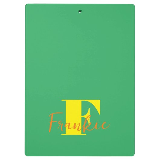 Initiaal + Naam gepersonaliseerd - Gemakkelijk aan Klembord (Achterkant)