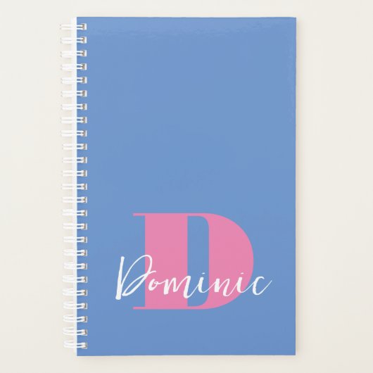 Initiaal + Naam gepersonaliseerd - Gemakkelijk aan Planner (Voorkant)