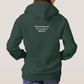 Initiaal Naam Overeenkomende Kerstfamilie Hoodie (Achterkant)
