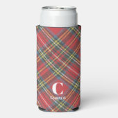 Initiaal naam, Stewart Tartan Plaid Seltzer Blikjeskoeler (Seltzer Achterkant)