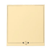 Initiaal Note Pad Notitieblok (Voorkant)