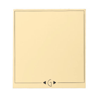 Initiaal Note Pad Notitieblok