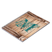 Initiaal Notitieboekje  landhout Notitieboek (Linkerzijde)