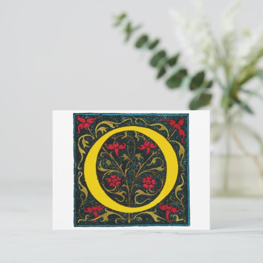 INITIAAL O, 1520. BRIEFKAART (Staand voorkant)