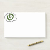 Initiaal O Monogram Opmerkingen Post-it® Notes (Op bureau)