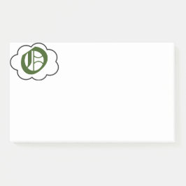 Initiaal O Monogram Opmerkingen Post-it® Notes