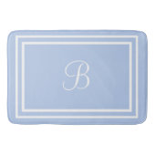 Initiaal of naam blauw badmat (Voorkant)
