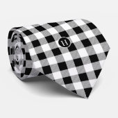 Initiaal omhuld Gedrukt op buffelcontrole Stropdas (Opgerold)