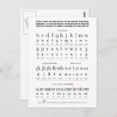 Initiaal Onderwijsalfabet Engels Briefkaart (Voorkant / Achterkant)