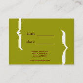 Initiaal Oranje Chubby Afsprakenkaartje (Achterkant)