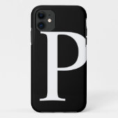 Initiaal P iPhone Case (Achterkant)