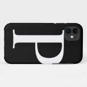 Initiaal P iPhone Case (Achterkant (horizontaal))