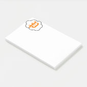 Initiaal P Monogram Opmerkingen Post-it® Notes (Schuin)
