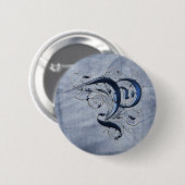 Initiaal P Ronde Button 5,7 Cm (Voorkant /achterkant)