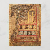 Initiaal pagina van de Lichfield Gospels, c.720 Briefkaart (Voorkant)