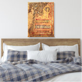 Initiaal pagina van de Lichfield Gospels, c.720 Canvas Afdruk (Insitu (Slaapkamer))