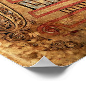 Initiaal pagina van de Lichfield Gospels, c.720 Poster (Hoek)