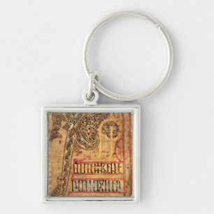 Initiaal pagina van de Lichfield Gospels, c.720 Sleutelhanger