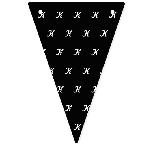 Initiaal Party Banner (Zwart & Wit) (Eerste vlag)