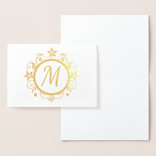  Initiaal Persoonlijk briefpapier Folie Kaarten (Display)