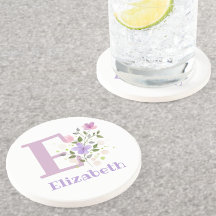 Initiaal plus naam en blokontwerp