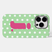 Initiaal Polka Dot Telefoon Case (Achterkant (horizontaal))