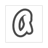 Initiaal postzegelbrief rubberstempel (Afrduk)