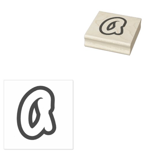 Initiaal postzegelbrief rubberstempel (Gestempeld)