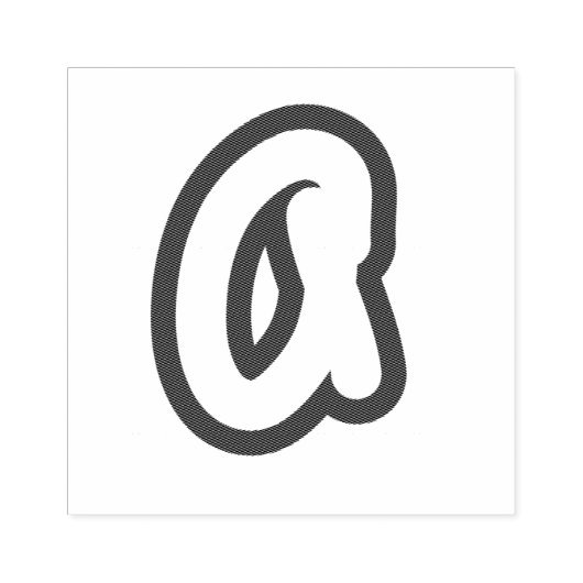 Initiaal postzegelbrief rubberstempel (Afrduk)