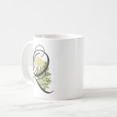 Initiaal Q,  Mok van koningin Anne's Lace Coffee (Voorkant links)