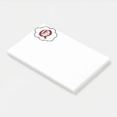 Initiaal Q Monogram Opmerkingen Post-it® Notes (Schuin)