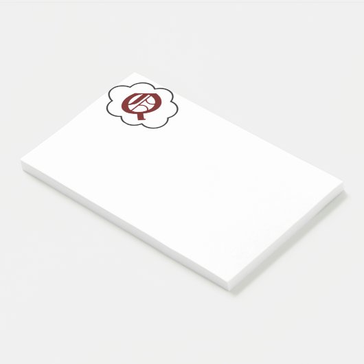 Initiaal Q Monogram Opmerkingen Post-it® Notes (Schuin)