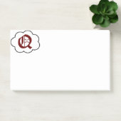 Initiaal Q Monogram Opmerkingen Post-it® Notes (Kantoor)