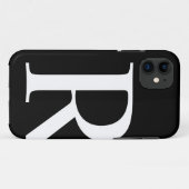 Initiaal R iPhone 5 Zelden Daar Hoesje (Achterkant (horizontaal))