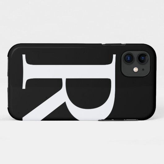 Initiaal R iPhone 5 Zelden Daar Hoesje (Achterkant (horizontaal))