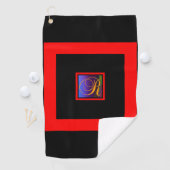 INITIAAL R MONOGRAM GOLFHANDDOEK (Insitu)